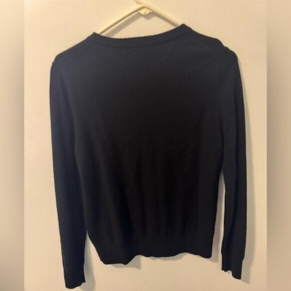 NWT Quince Women's Classic Full Button Black Cardigan, Size M - Picture 3 of 5